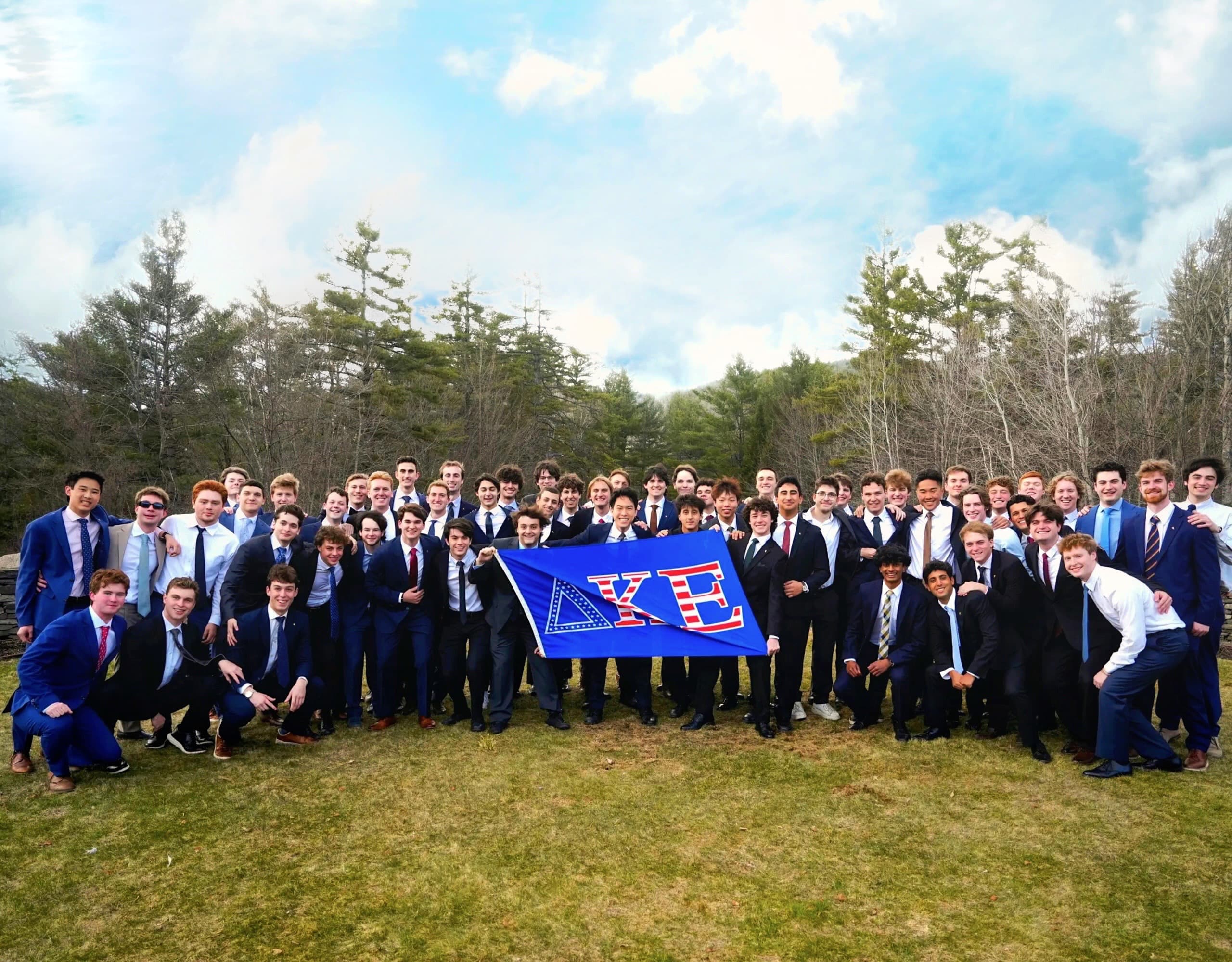 Nu Alpha brothers at spring formal